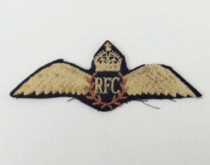 WW1 RFC Royal Flying Corps Pilots Wings Cloth Badge