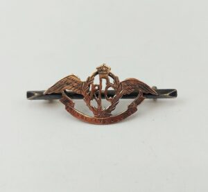 WW1 Sterling Silver And Rose Gold Royal Flying Corps RFC Sweetheart Badge