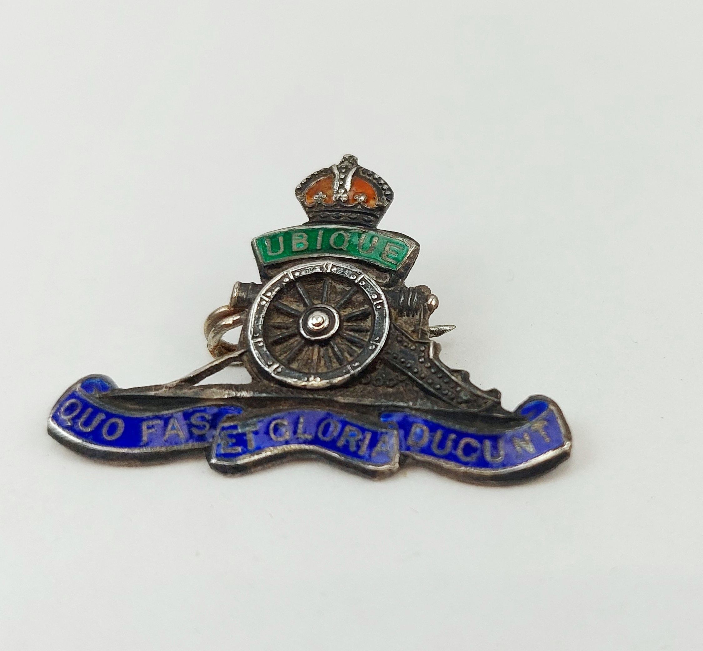 WW1 Sterling Silver Royal Artillery Sweetheart Badge