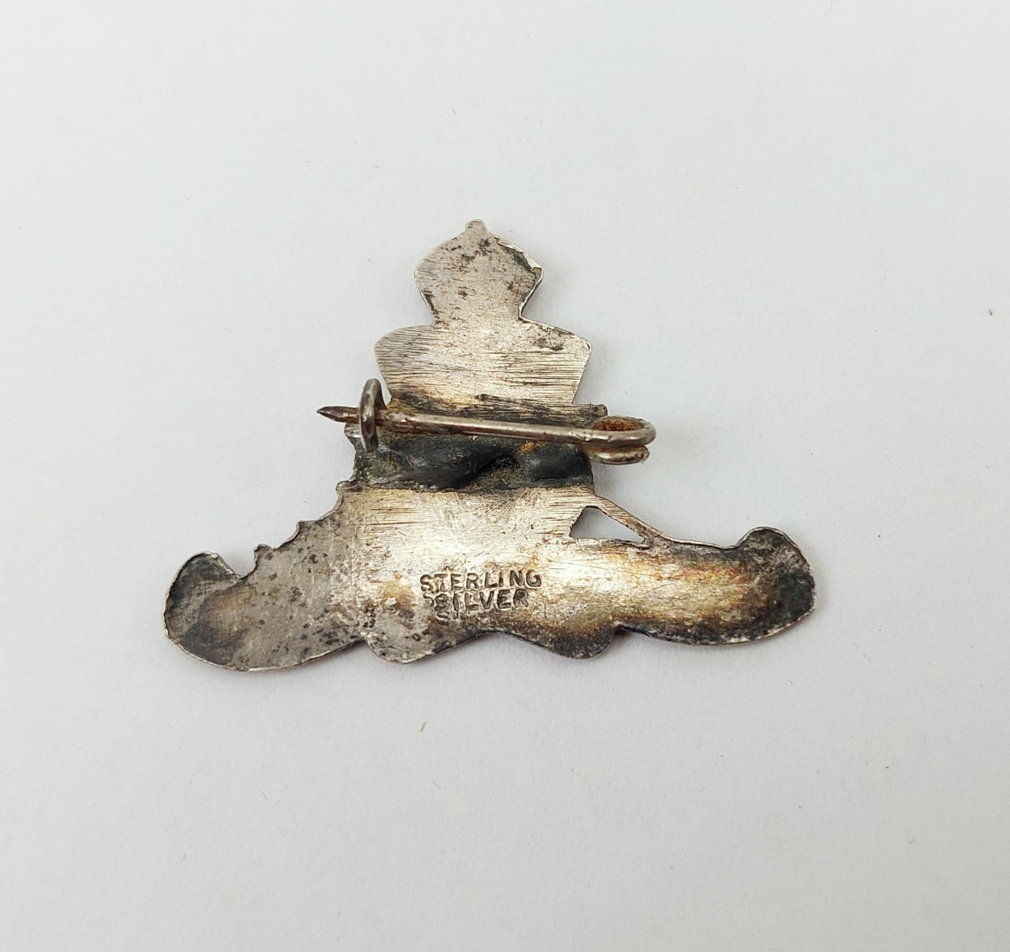 WW1 Sterling Silver Royal Artillery Sweetheart Badge - Image 4