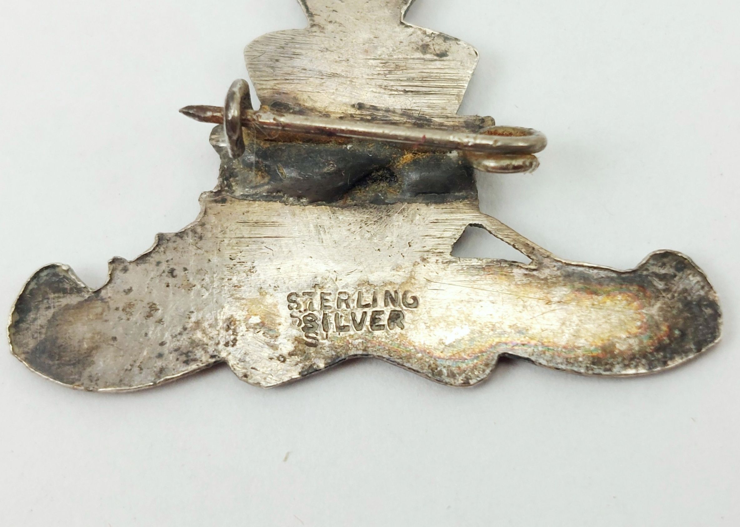 WW1 Sterling Silver Royal Artillery Sweetheart Badge - Image 3