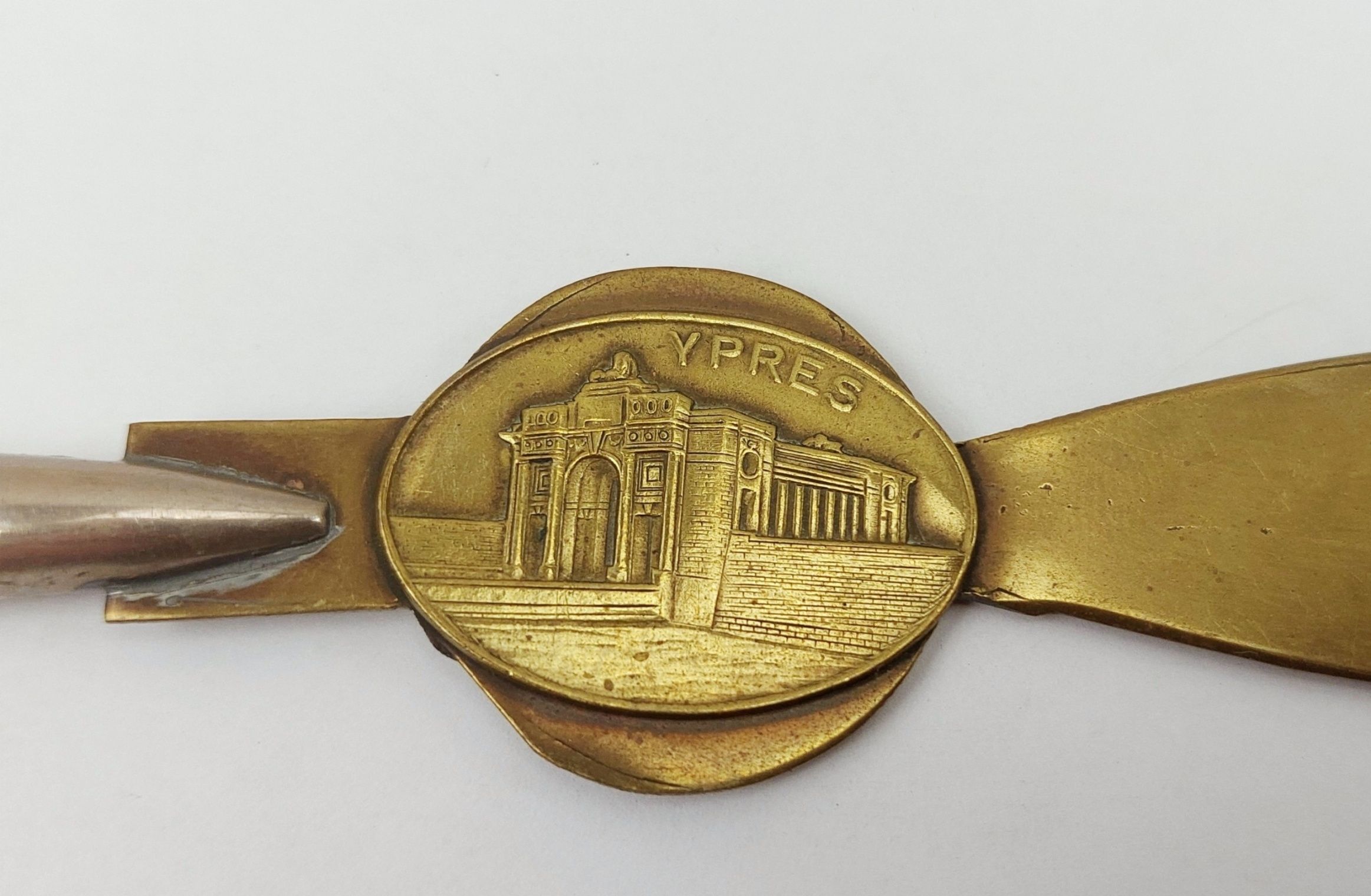 WW1 Trench Art Ypres Letter Opener - Image 7