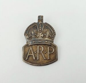WW2 Sterling Silver ARP Badge