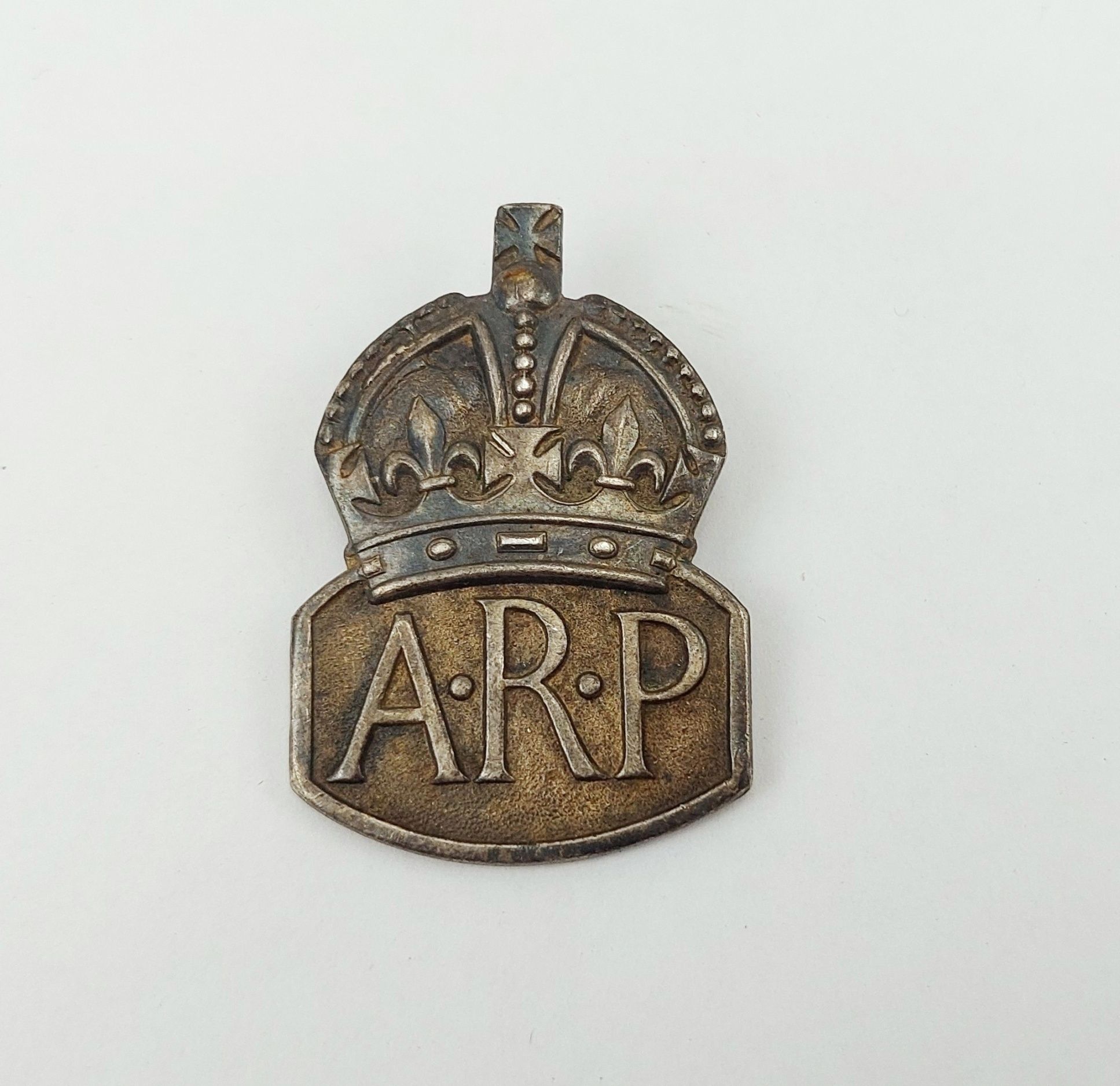 WW2 Sterling Silver ARP Badge