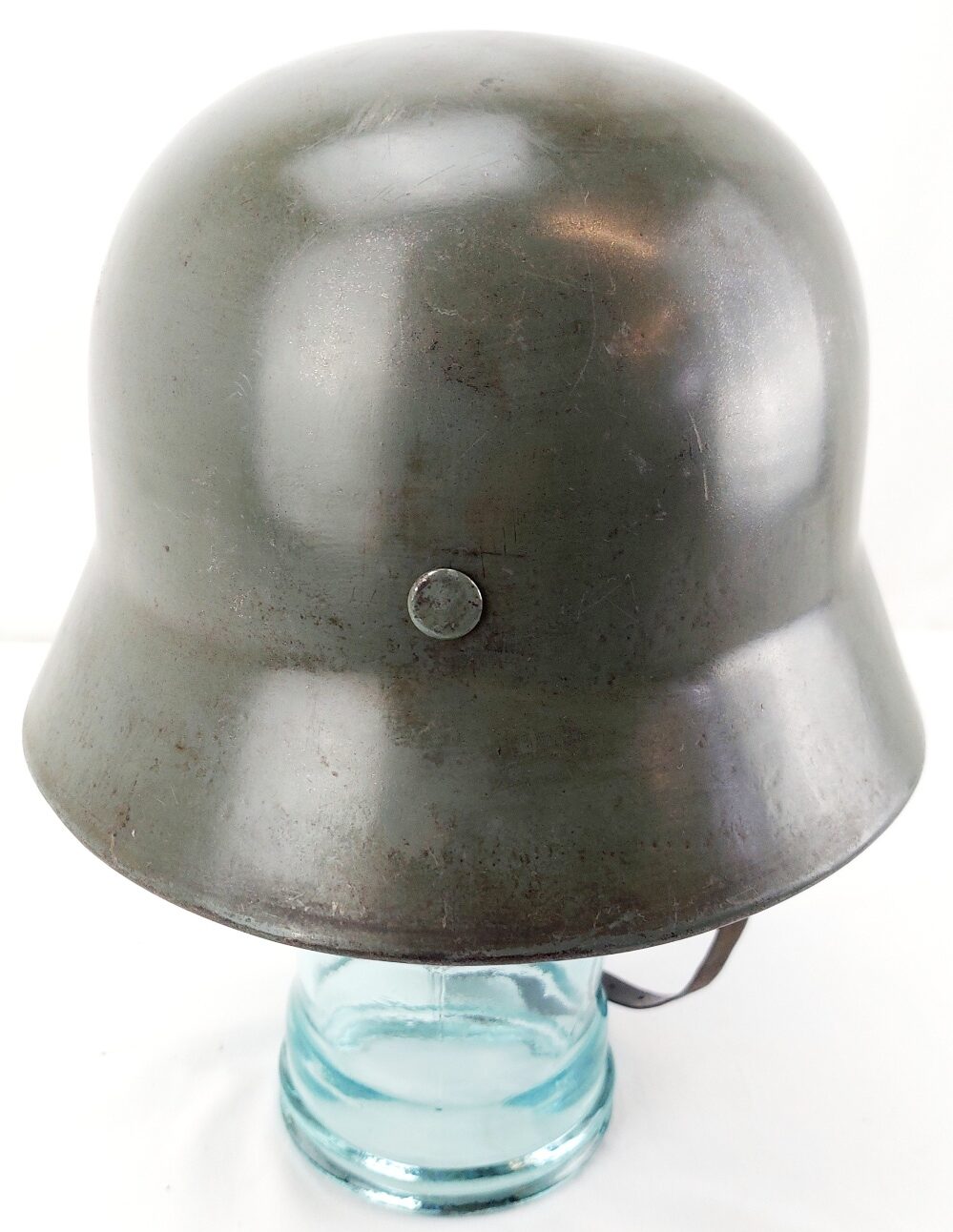 German, WW2, Rare SE64 M35 Double Decal Heer Helmet, Parade Finish, Lot 4208, Early 1937 Production with 1944 Reissue Liner - Image 3