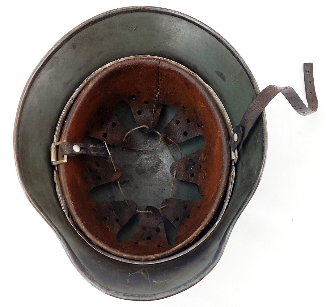 German, WW2, Rare SE64 M35 Double Decal Heer Helmet, Parade Finish, Lot 4208, Early 1937 Production with 1944 Reissue Liner - Image 8
