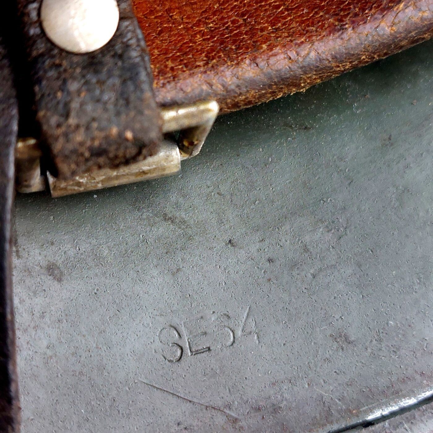 German, WW2, Rare SE64 M35 Double Decal Heer Helmet, Parade Finish, Lot 4208, Early 1937 Production with 1944 Reissue Liner - Image 12