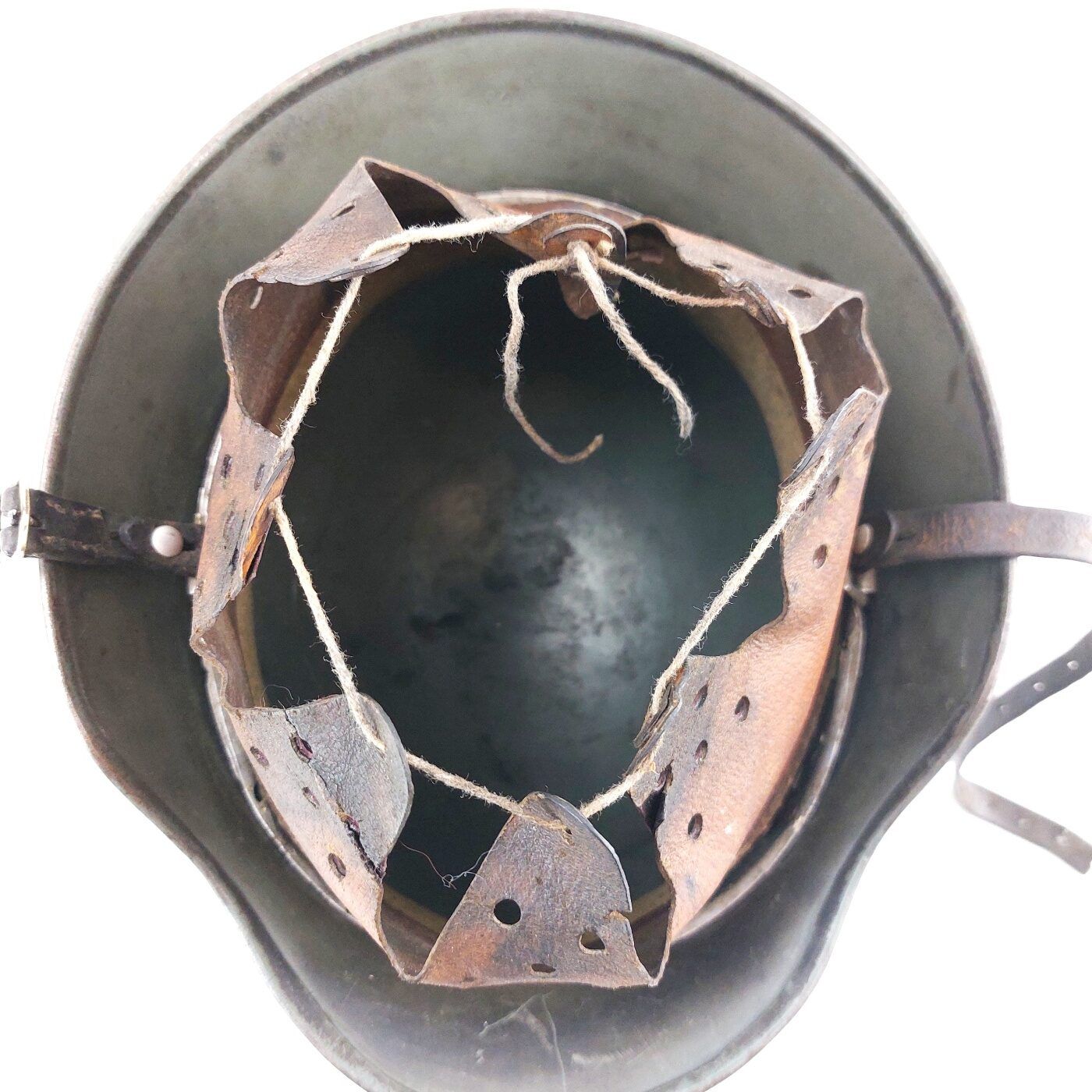 German, WW2, Rare SE64 M35 Double Decal Heer Helmet, Parade Finish, Lot 4208, Early 1937 Production with 1944 Reissue Liner - Image 14