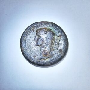 Circa 9 BC-19 AD Roman Empire Tiberius Claudius Germanicus Coin In the Name of Nero Claudius Drusus Coin