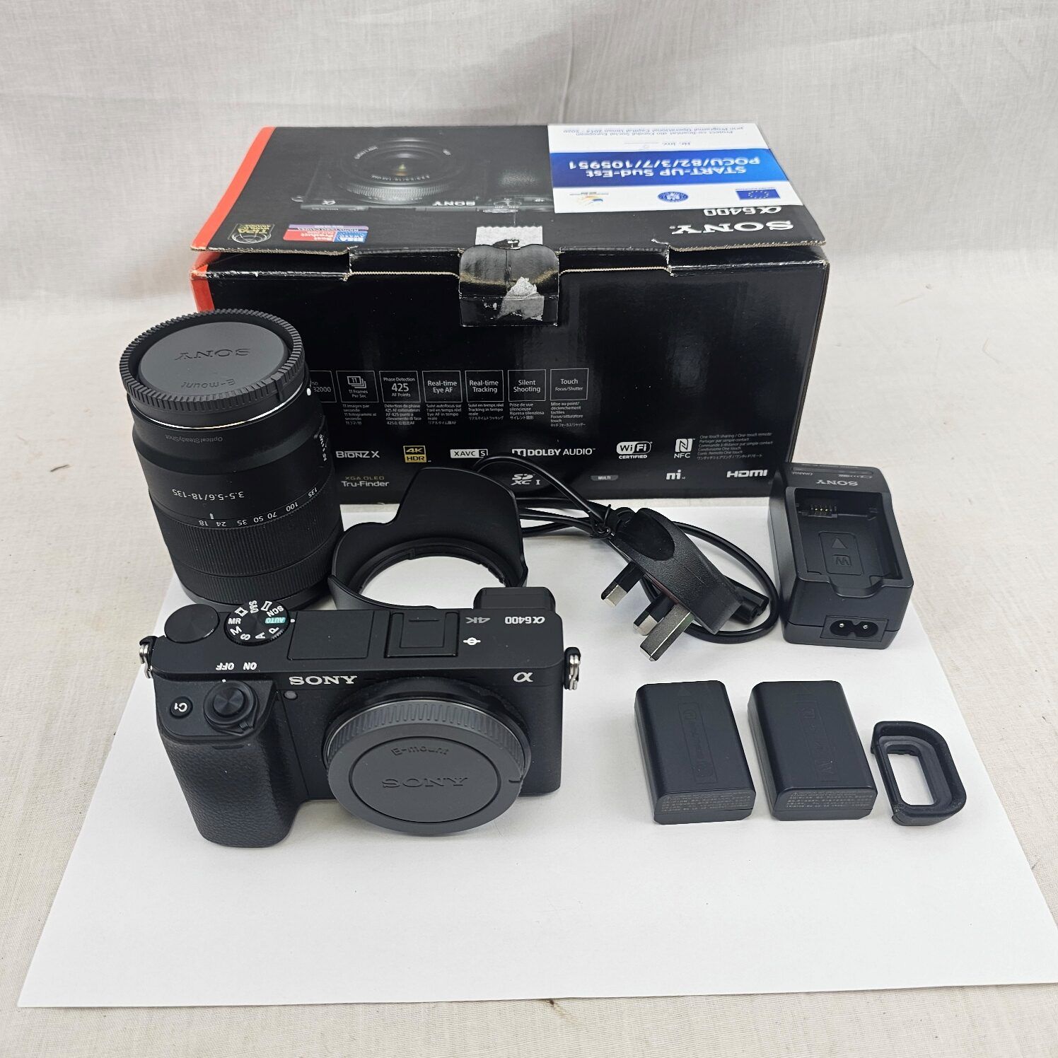 Sony Alpha A6400 Digital Mirrorless Camera with 18–135mm Lens & Kit