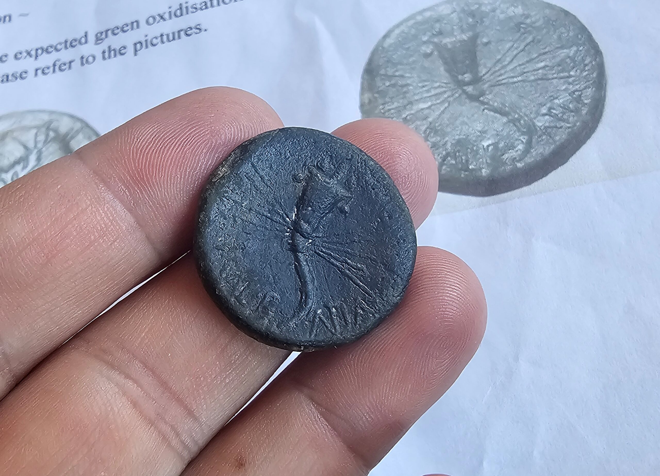 3rd-2nd Century Roman Republic Iberic Peninsula AS Coin from Valencia #2 - Image 4