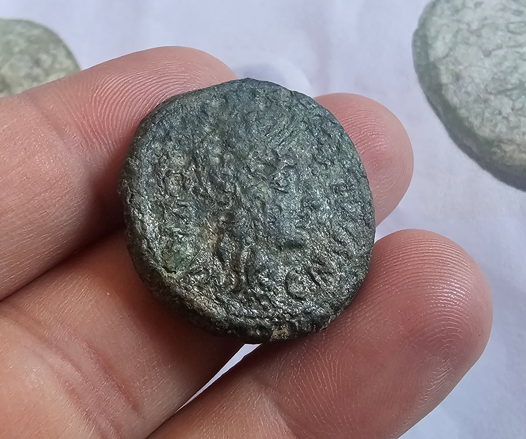3rd-2nd Century Roman Republic Iberic Peninsula 'AS Coin from Valencia #4 - Image 3