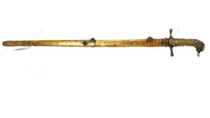 British, c.1855 – Brass-Hilted Bandsman’s Sword of Cornet Henry John Wilkin, 11th (Prince Albert’s Own) Hussars, Crimean War