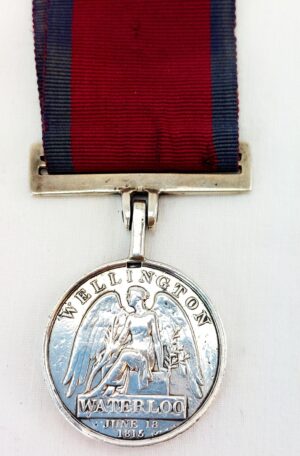British, 1815, Waterloo Medal, Private David Jones, 23rd Regiment of Foot (Royal Welch Fusiliers)