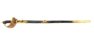 British, 1847 Pattern Naval Officer’s Sword and Scabbard, by Manton & Co.