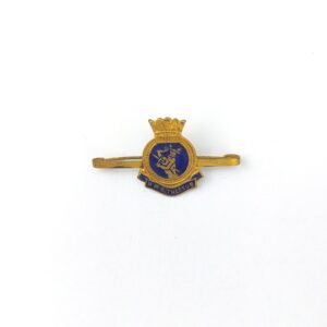 British, Korean War Era, Royal Navy HMS Theseus Sweetheart Brooch, Enamel & Gilt