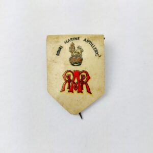 British, WW1, Royal Marine Artillery Sweetheart Brooch, Celluloid