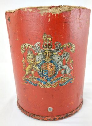 British, WW2, Ordnance Cordite Carrier (Clarkson Case) No. 91-I by M.H.C. 1944, cut down with Royal Arms decoration
