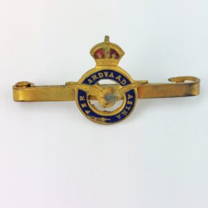 British, WW2, RAF Sweetheart Brooch, Kings Crown, Enamelled