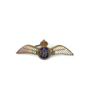 British, WWI-Interwar Royal Air Force (RAF) Sweetheart Brooch, Enamel & Brass