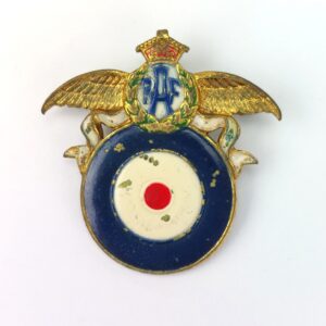 British, WWII, RAF Air Ambulance Fund Donation Badge, Silson New York, Enamel & Gilt