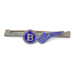 British, WWII, RAF Bomb Aimer’s Sweetheart Brooch, Enamel Brevet Design