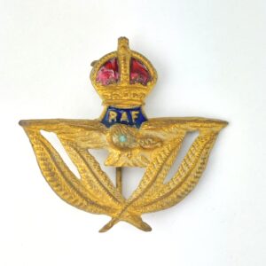British, WWII, RAF Warrant Officer, Sweetheart Brooch,  Gilt & Enamel