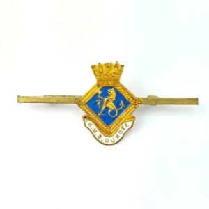 British, WWII, Royal Navy HMS Dundee, Gilt and Enamel Sweetheart Brooch