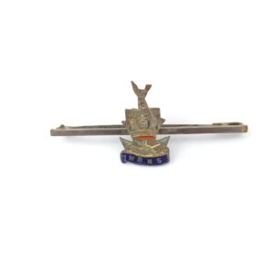 British, WWII, Royal Navy WRNS (Women’s Royal Naval Service) Sterling Silver & Enamel Sweetheart Brooch
