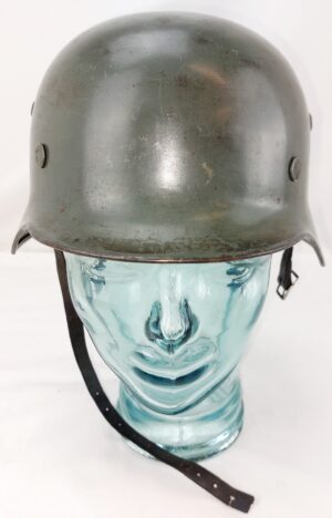 German, WW2, Rare SE64 M35 Double Decal Heer Helmet, Parade Finish, Lot 4208, Early 1937 Production with 1944 Reissue Liner
