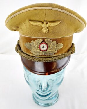 German, WW2, NSDAP High Leaders Kreisleiter Visor Cap, Gold Piped, Original Condition