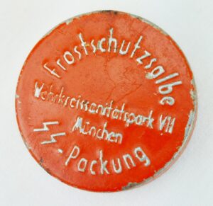 German, WW2, SS Frostschutzsalbe (Anti-Frostbite Salve), Tin Issue, Munich