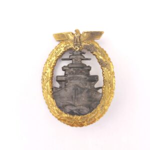 German, WWII, Kriegsmarine High Seas Fleet Badge, 1st Pattern, by Friedrich Orth, Vienna (F.O)
