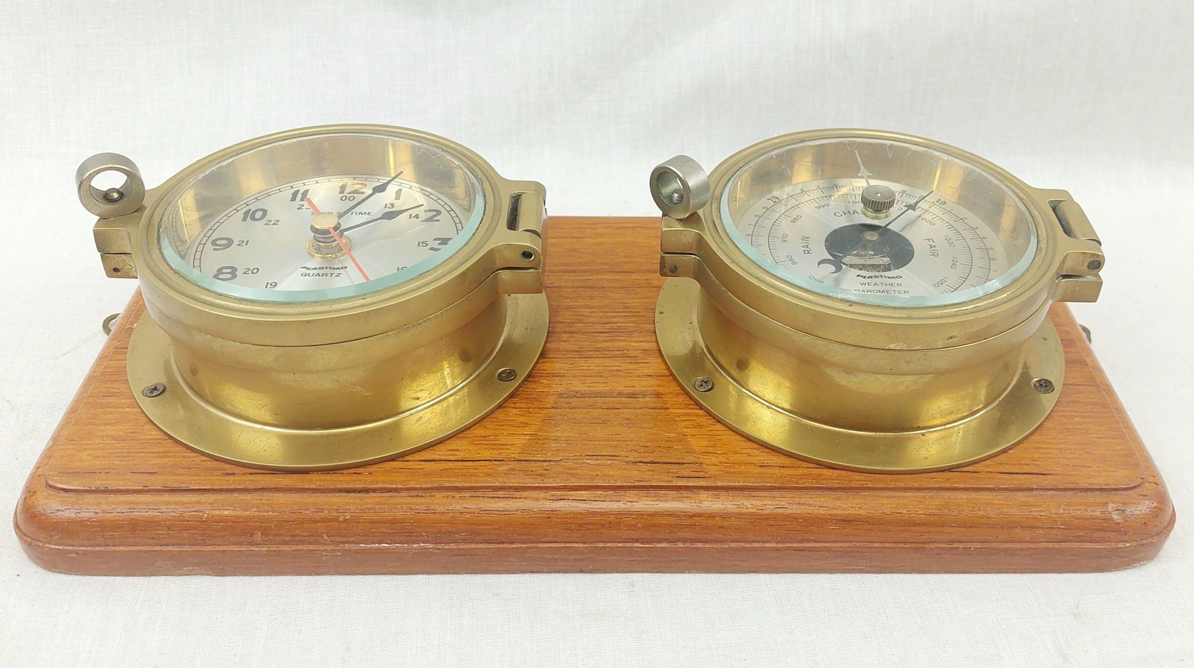 Plastimo Marine Ships Quartz Clock & Barometer - Image 4