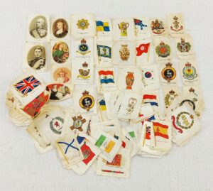 Large Collection Of WW1 Silks Mostly Regiments And Flags
