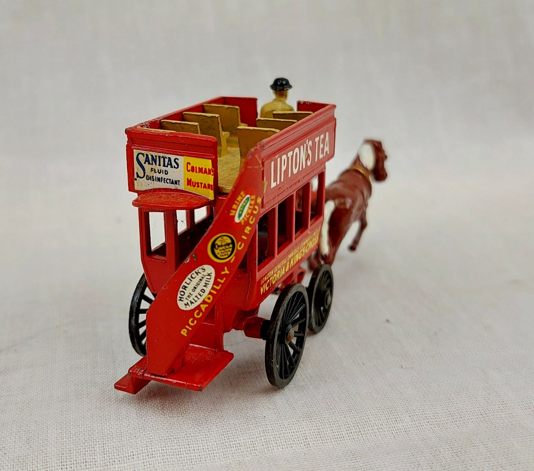 Matchbox Lesney Diecast Y12 Liptons Tea Horse Bus - Image 5