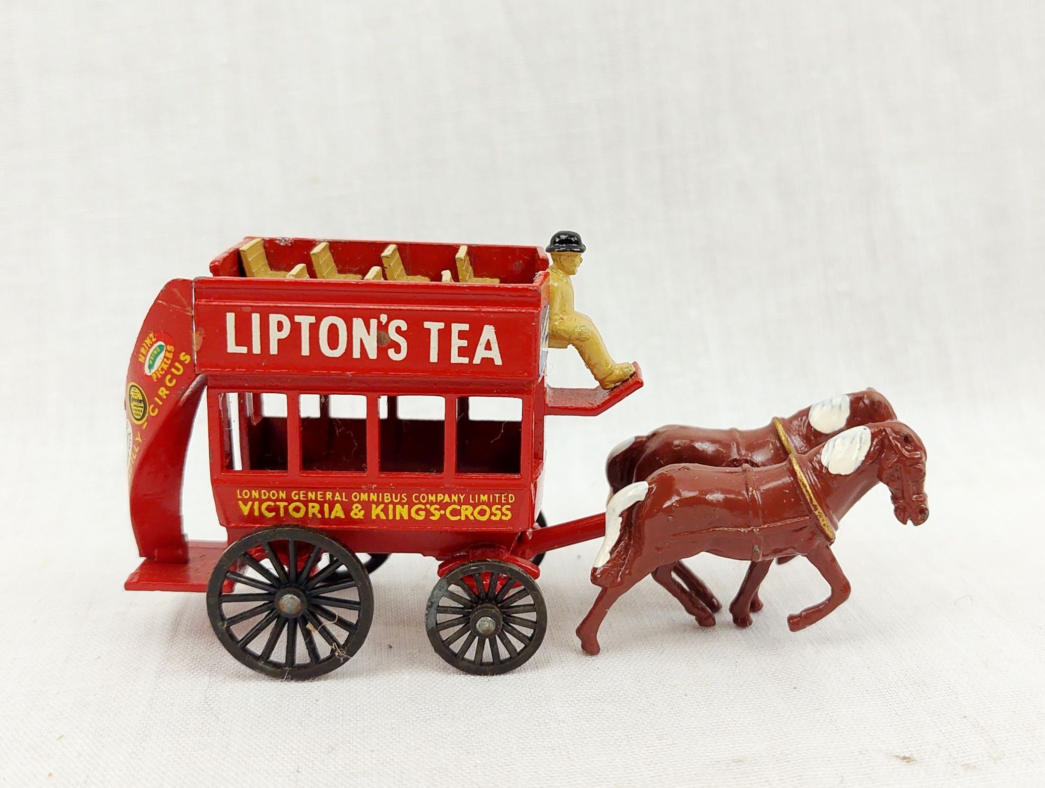 Matchbox Lesney Diecast Y12 Liptons Tea Horse Bus - Image 2