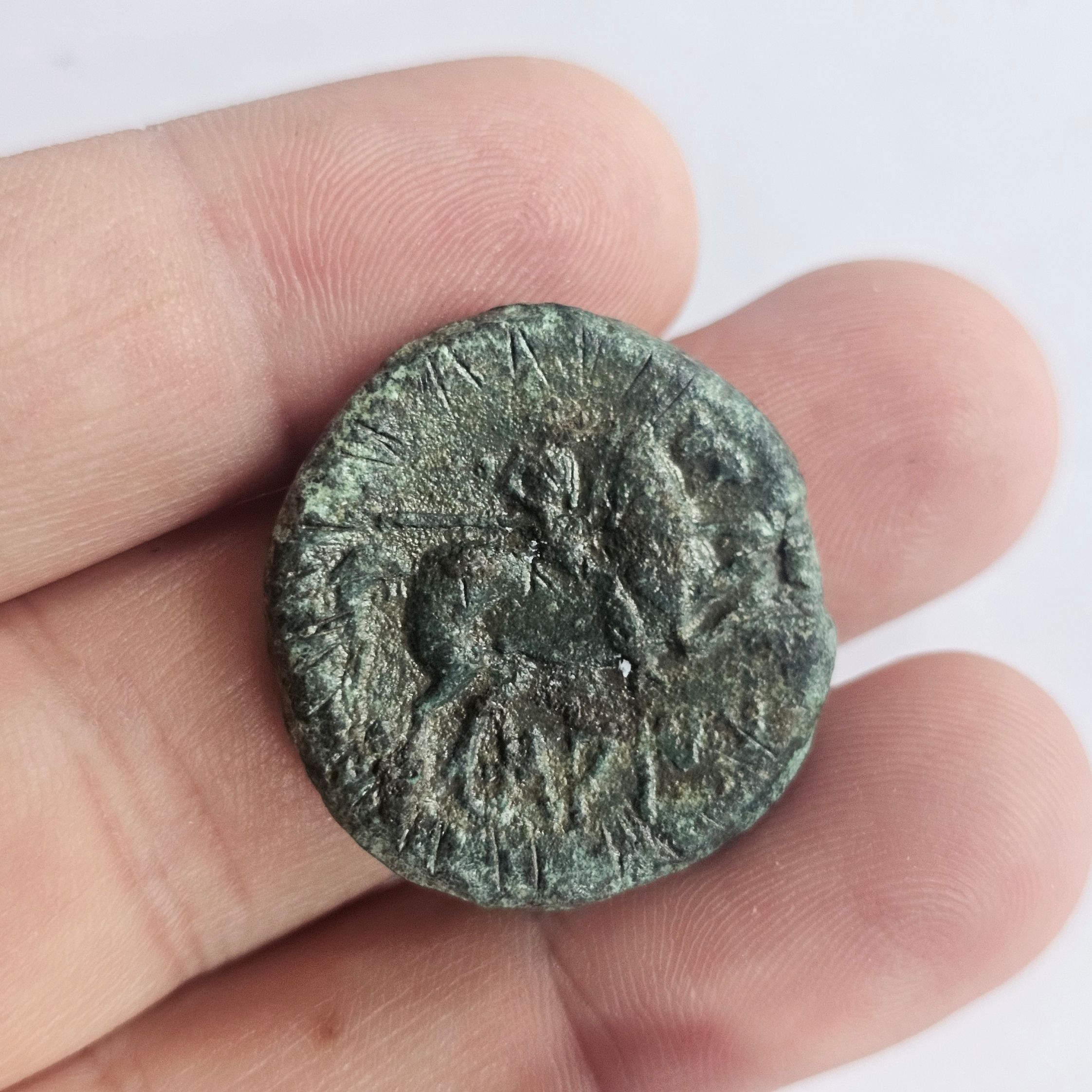 Circa 3rd-2nd Century BC Antique Clibertan 'AS' Coin #5 - Image 5