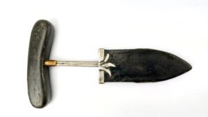 USA, c.1880–1900, American Gambler’s Push Dagger with Playing Card Inlays, with Original Sheath