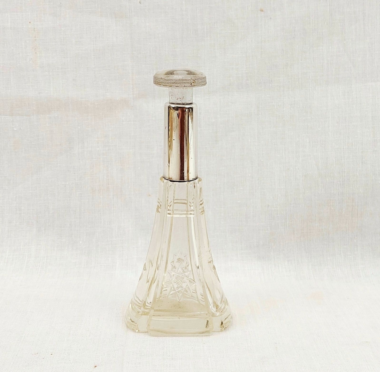 c1920 Sterling Silver Mounted Perfume Bottle