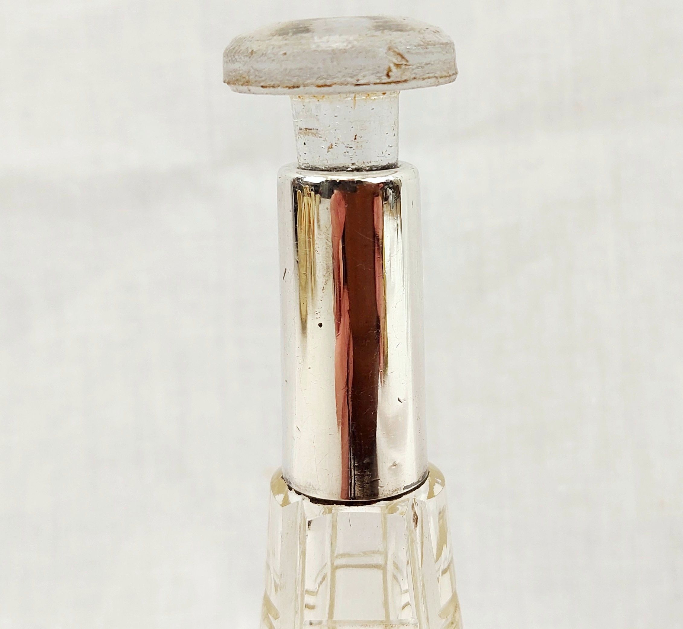 c1920 Sterling Silver Mounted Perfume Bottle - Image 9