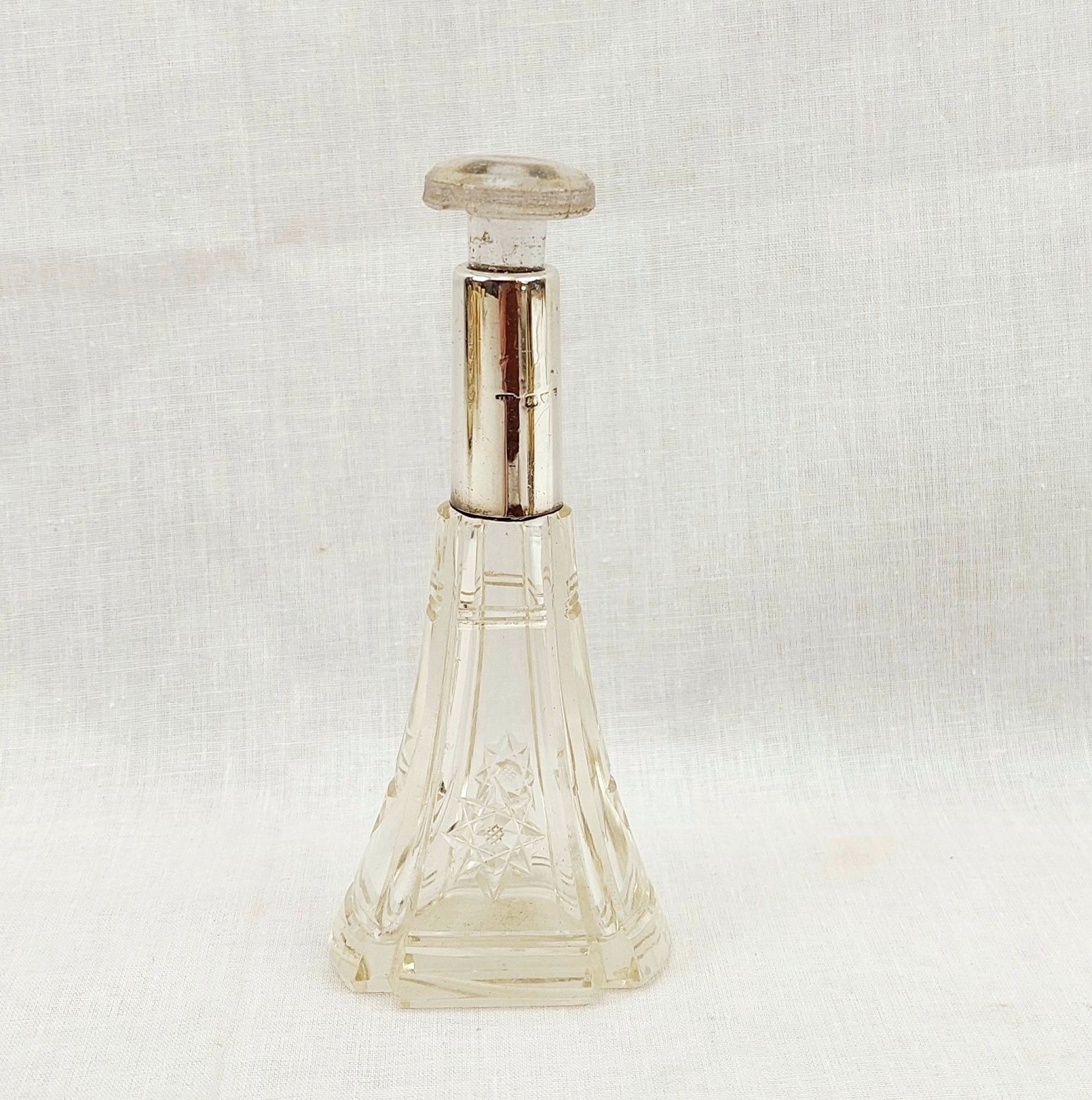 c1920 Sterling Silver Mounted Perfume Bottle - Image 2