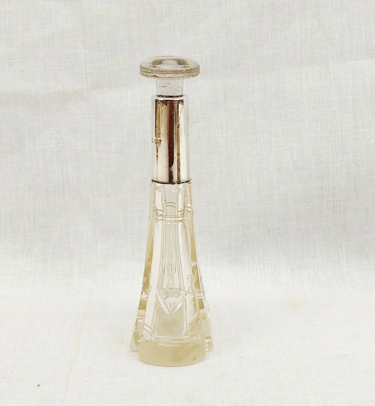c1920 Sterling Silver Mounted Perfume Bottle - Image 3