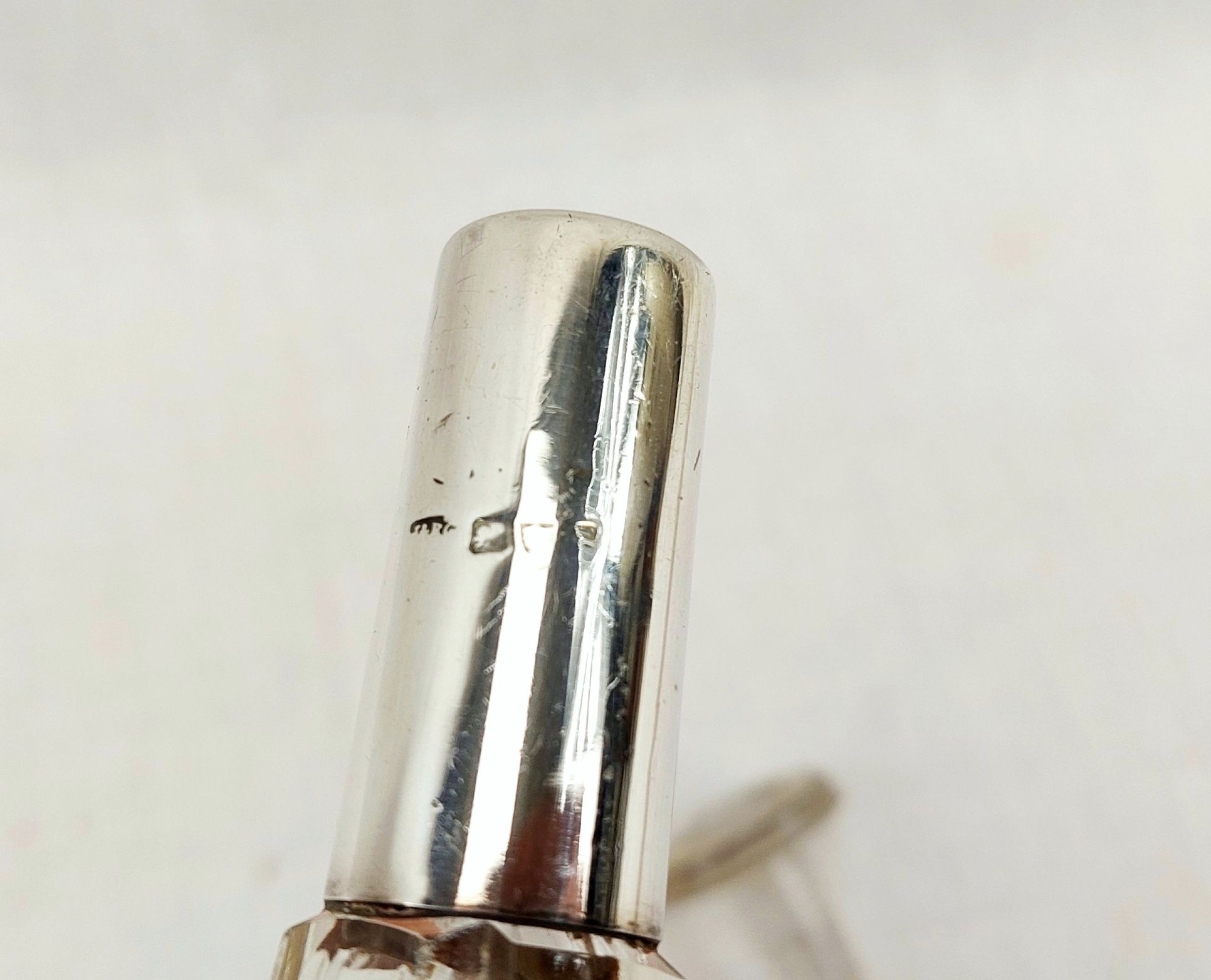 c1920 Sterling Silver Mounted Perfume Bottle - Image 5