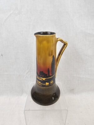 1930s Art Deco Royal Doutlon D3416 Poplars At Sunset Pattern Jug