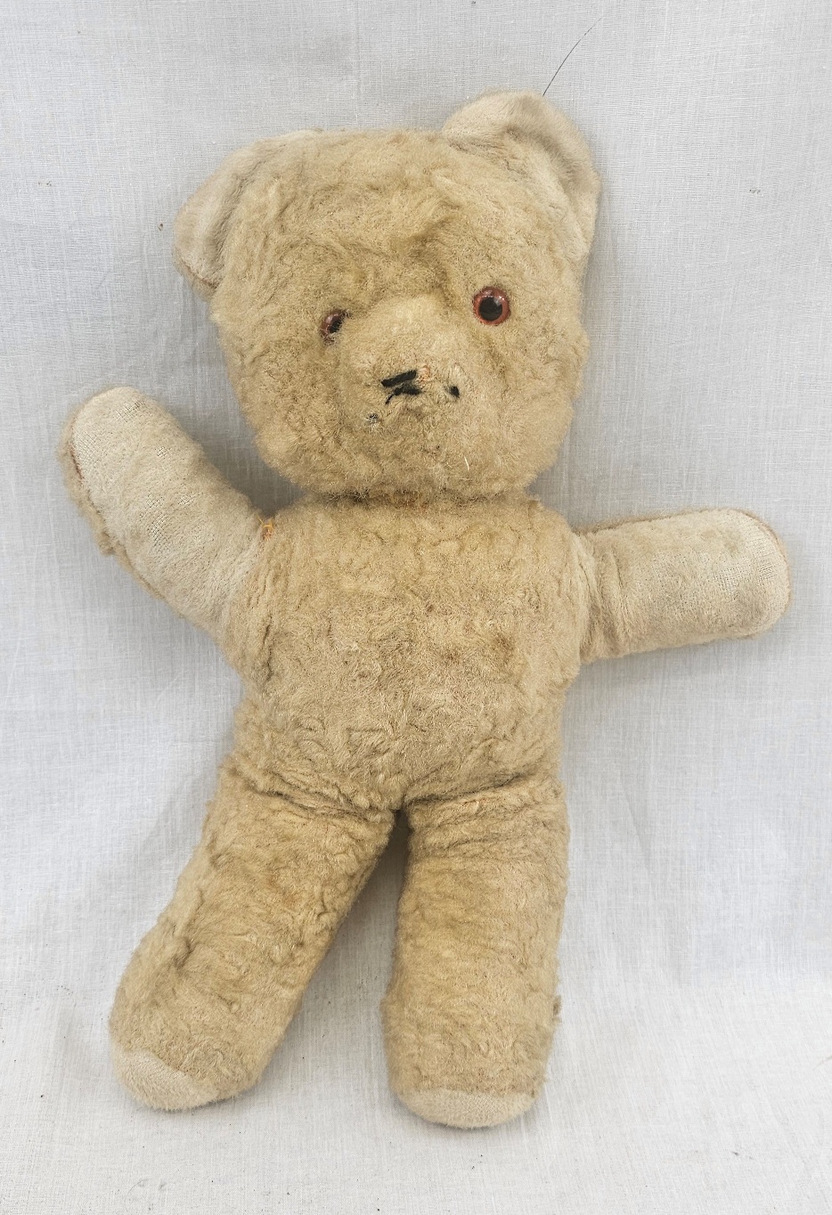 1940s Teddy Bear With Glass Eyes