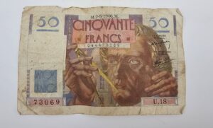 1946 French 50 Francs Banknote