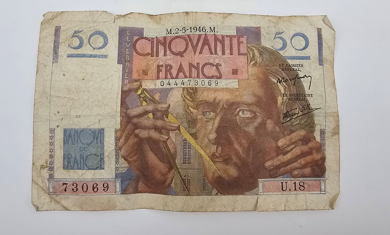 1946 French 50 Francs Banknote