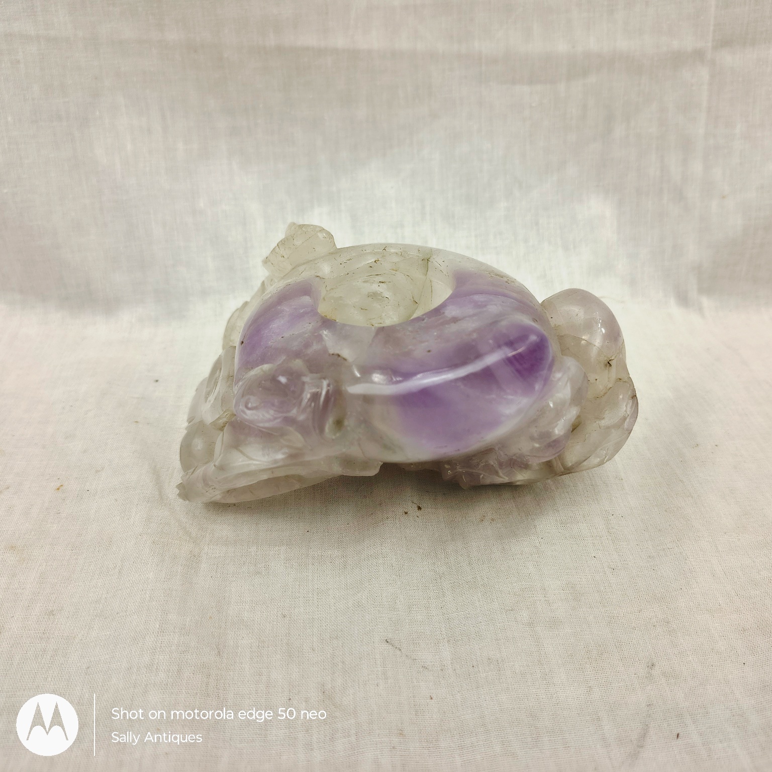 19th Century Chinese Rock Crystal Brush Washer - Image 2