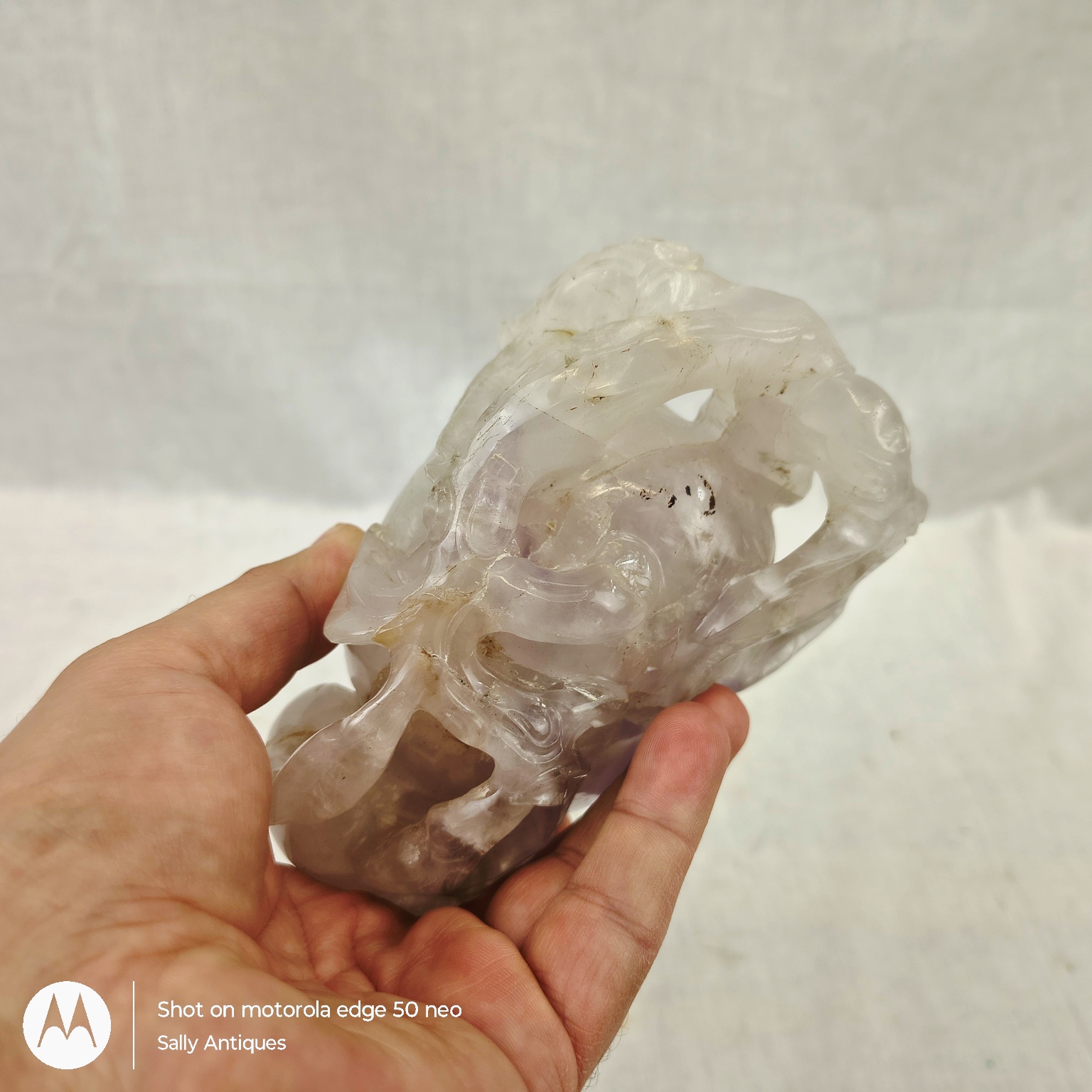 19th Century Chinese Rock Crystal Brush Washer - Image 4